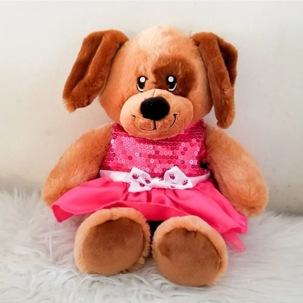 Build a Bear puppy plush with dress